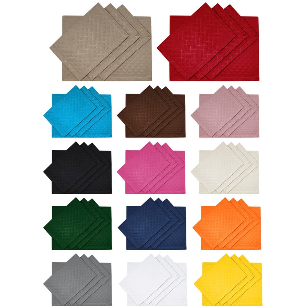 Jogo Americano Luxo 04 pçs cores lisas 0,33x0,45 cm