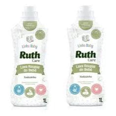 Kit 2 Lava Roupas Liquido Ruth Care Xodozinho 1l Litro Bebe Baby