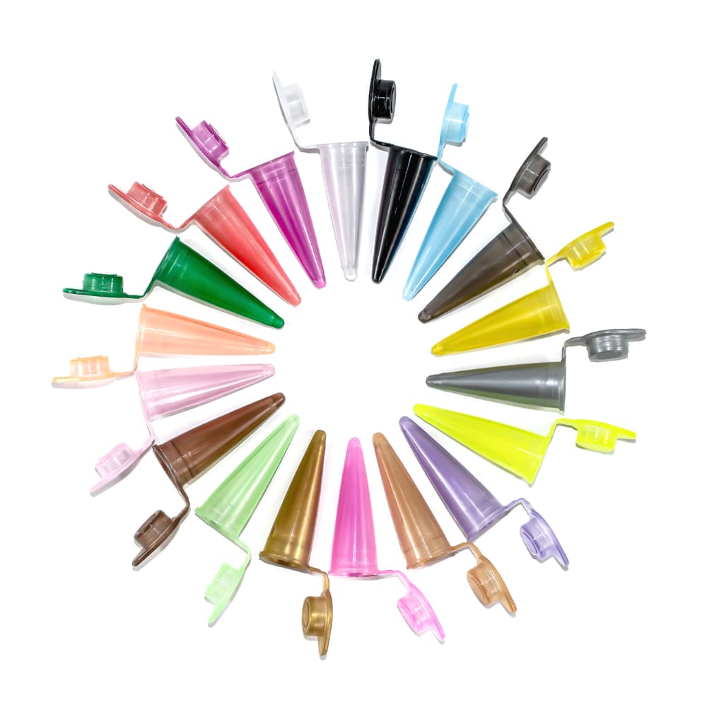 1000 Microtubo Flaconete 0,65ml Interno Com Tampa Frasco Centrifugação Laboratório