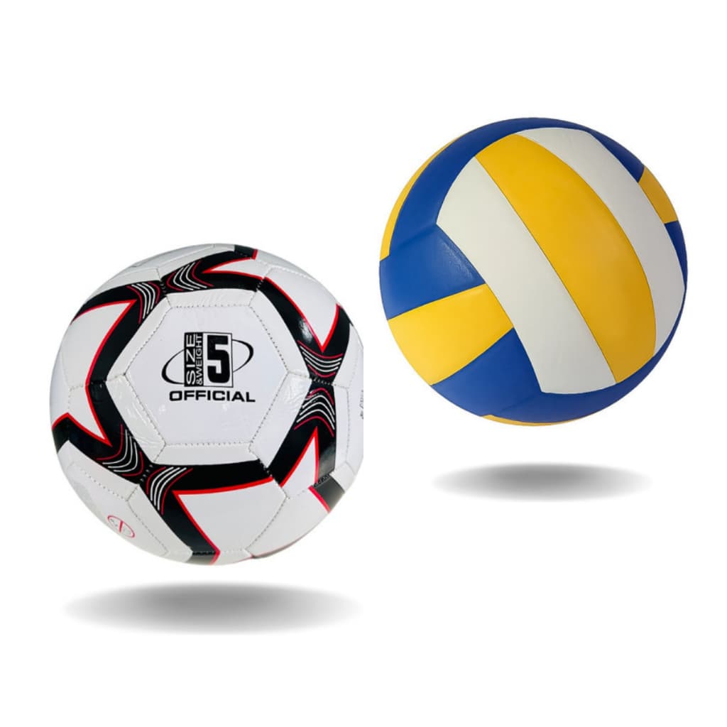 Kit Bola Vôlei Quadra Prais + Bola Futebol Campo Society Nº F5