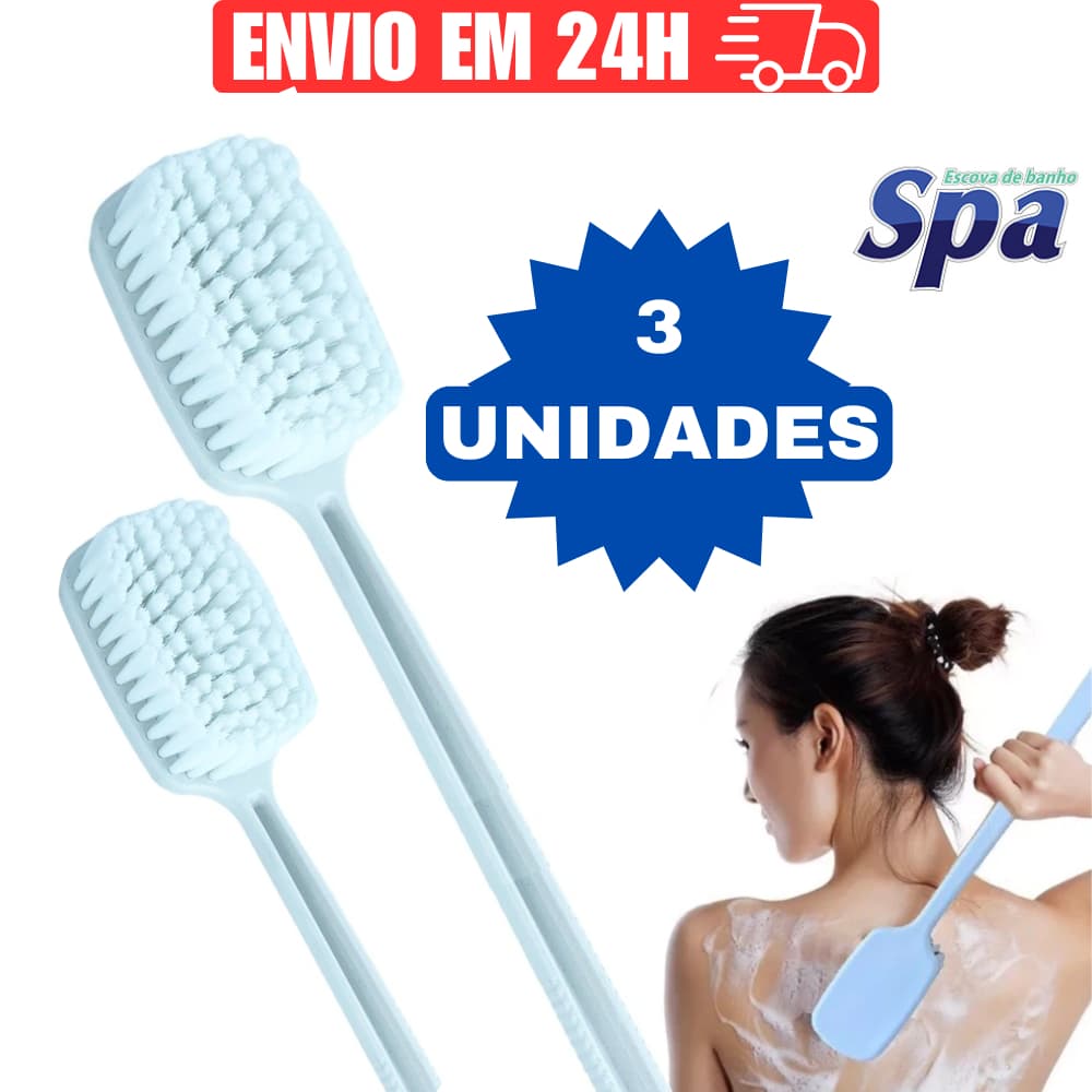 Escova de Banho Corporal para Costas Massageadora Escovao Esfregar Grande Macia Esfregao Corpo