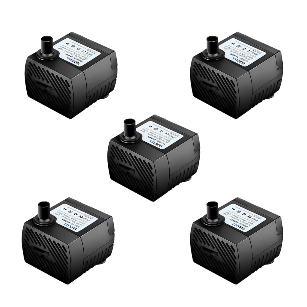 Kit 5 Bomba Submersa Bombinha Motor Para Fonte Água Aquário Bebedouro Pet Bivolt 110v/220v