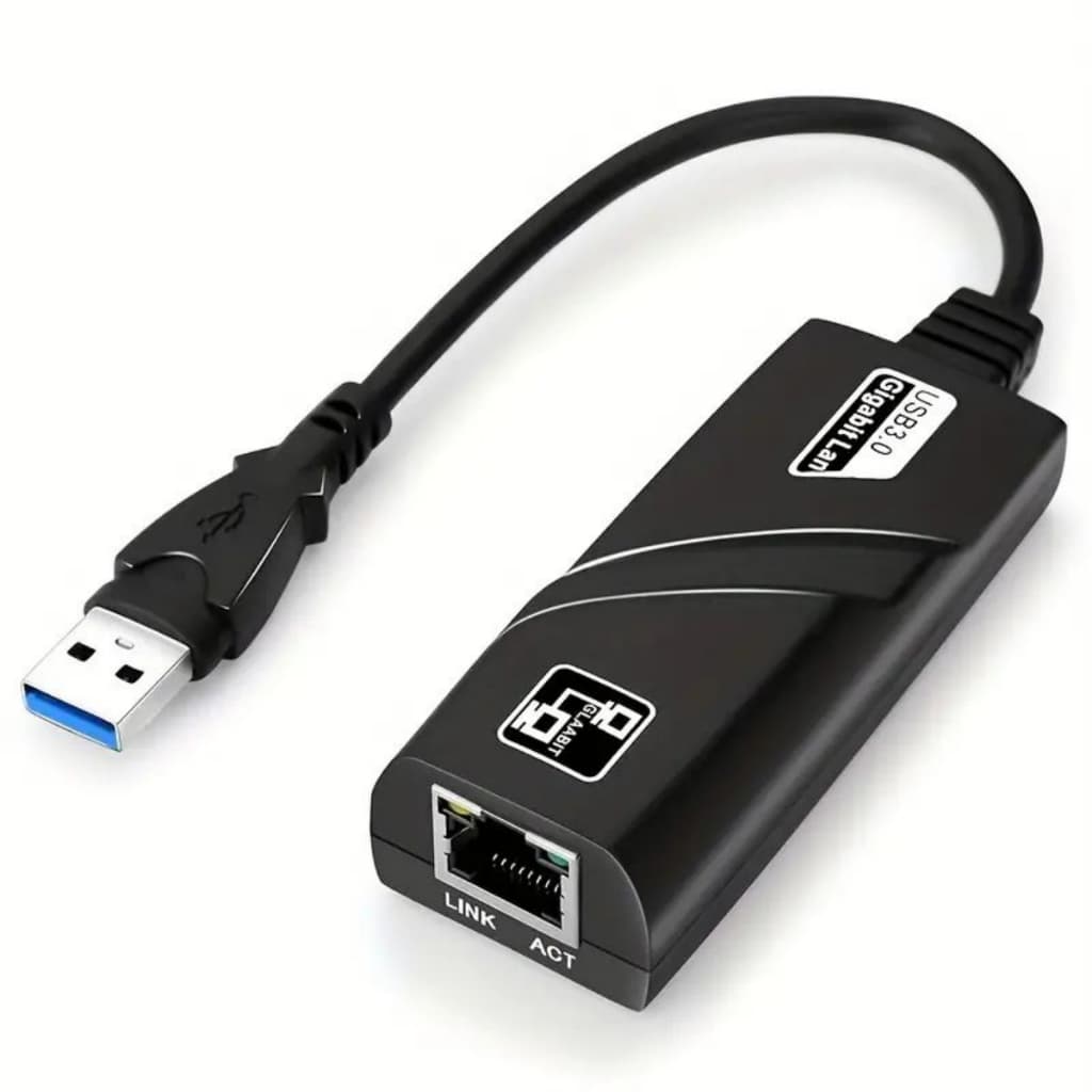 Adaptador de Rede Lan Porta RJ45 Ethernet USB 3.0 para Computador e Notebook Gigabit