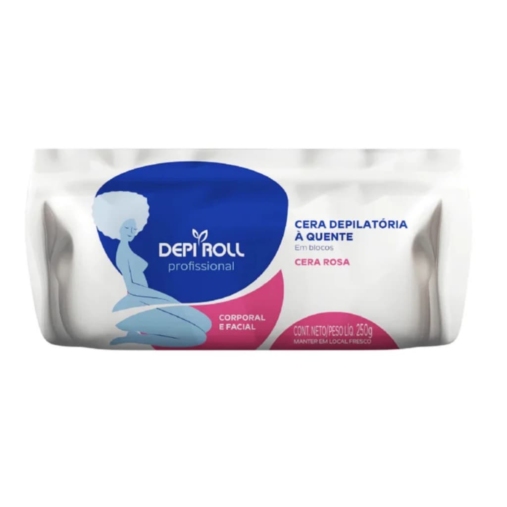 Cera Quente em Blocos Tradicional 250g - DepiRoll
