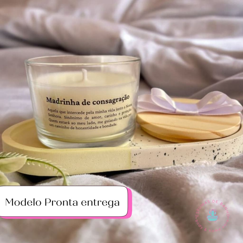 1 Vela Aromática Padrinhos - PRONTA ENTREGA - LEIA A DESCRIÇÃO!!