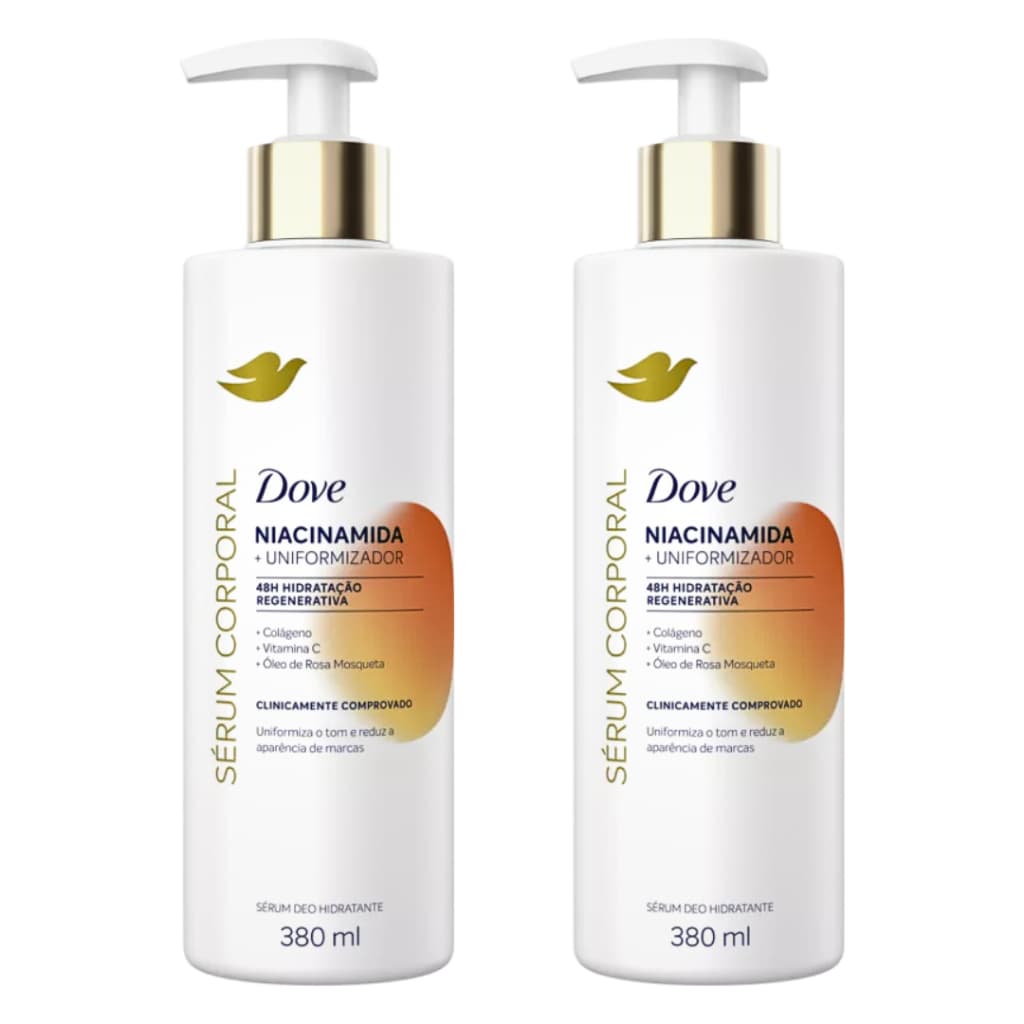 Dove Serum Niacinamida Clareador Kit 2x 380ml