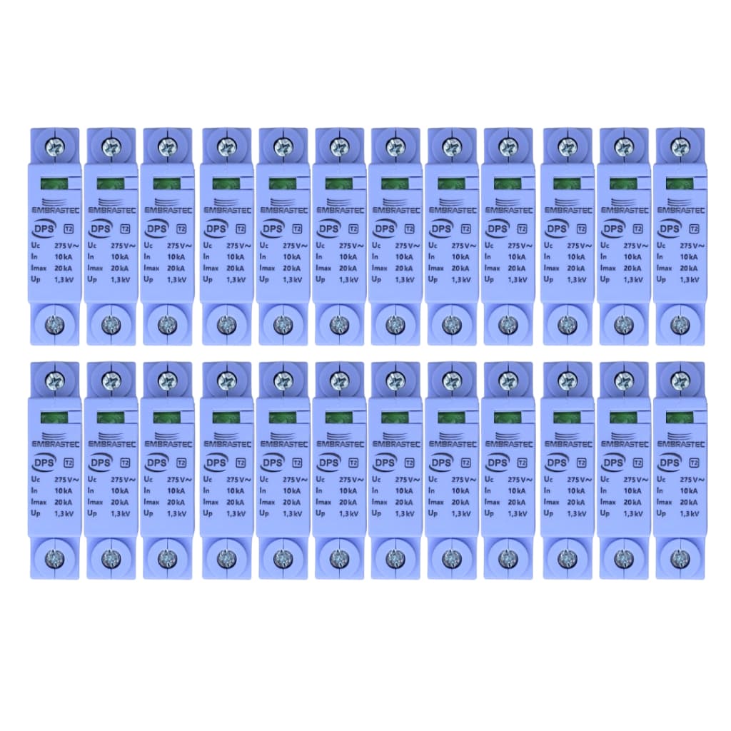 Kit Com 24 DPS Dispositivo Protetor de Surto Embrastec 275v/20ka ATACADO