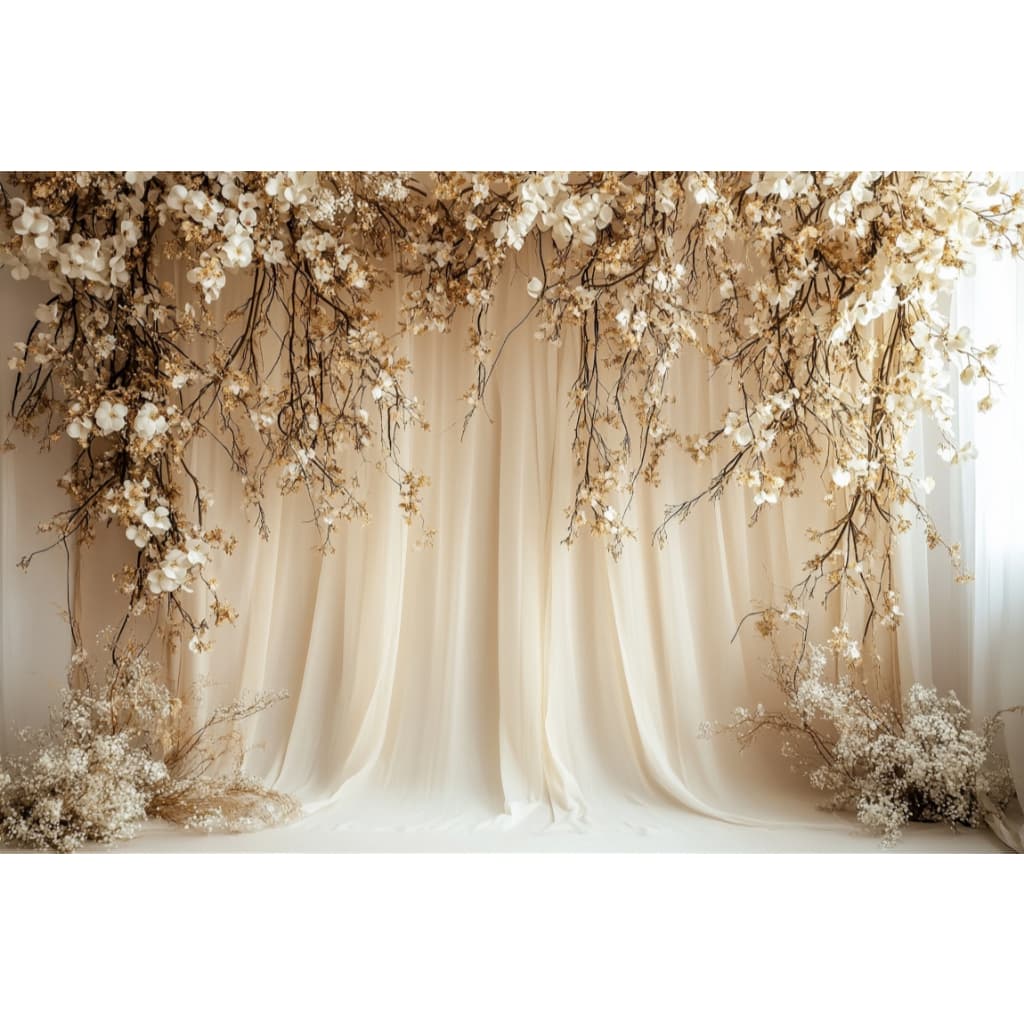 Fundo Fotográfico Em Tecido Floral 2,20x1,50 13649