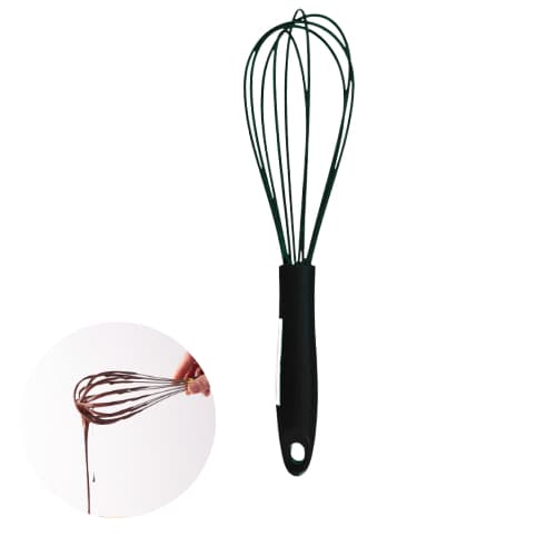 Batedor Fouet Profissional 26cm em Silicone Para Massas Ovos Bolo Cozinha