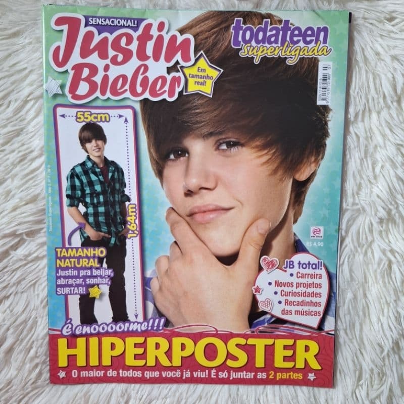 Poster Justin Bieber Todateen Tamanho real da época - 1,64 m