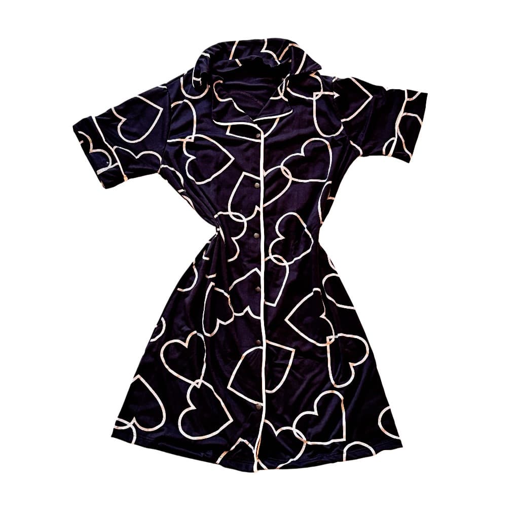 camisola americana blogueira manga curta aberta amamentação pijama  com botões malha