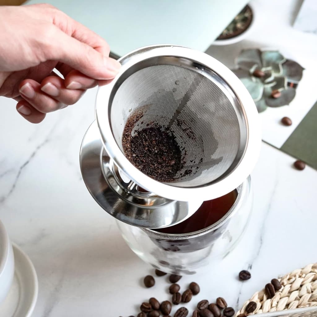 Filtro De Café Coador Inox Reutilizável Pour Over