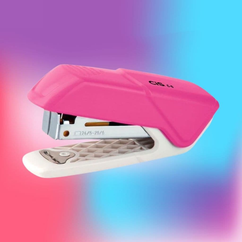Grampeador C-6 Rosa Para 15 Folhas Cis