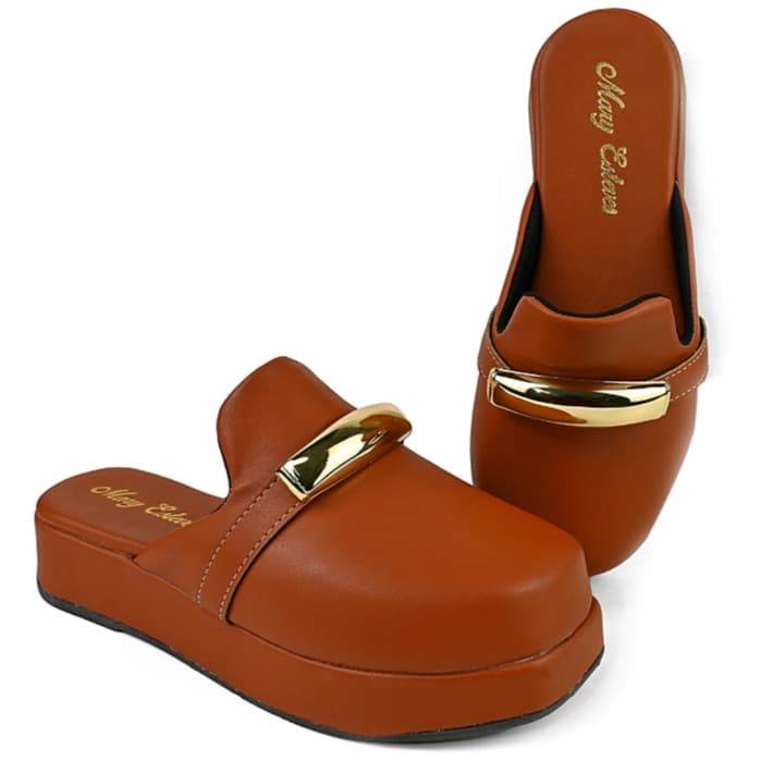 Tamanco Mule Feminino Anabela com Detalhe Babuche Confortável