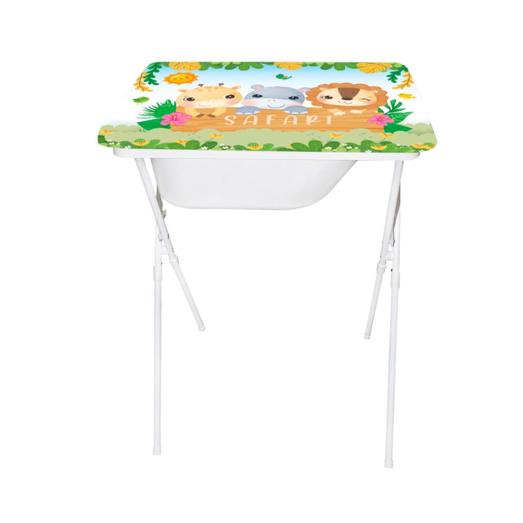 Banheira Infantil com Suporte Dobrável + Trocador Creative 20 Litros