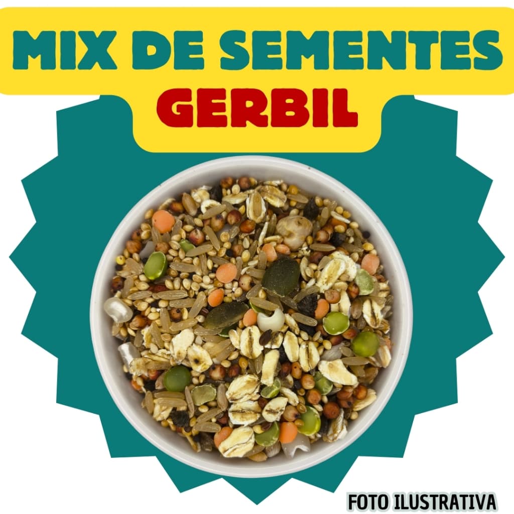 Mix de Sementes Balanceado para Gerbil 250gr