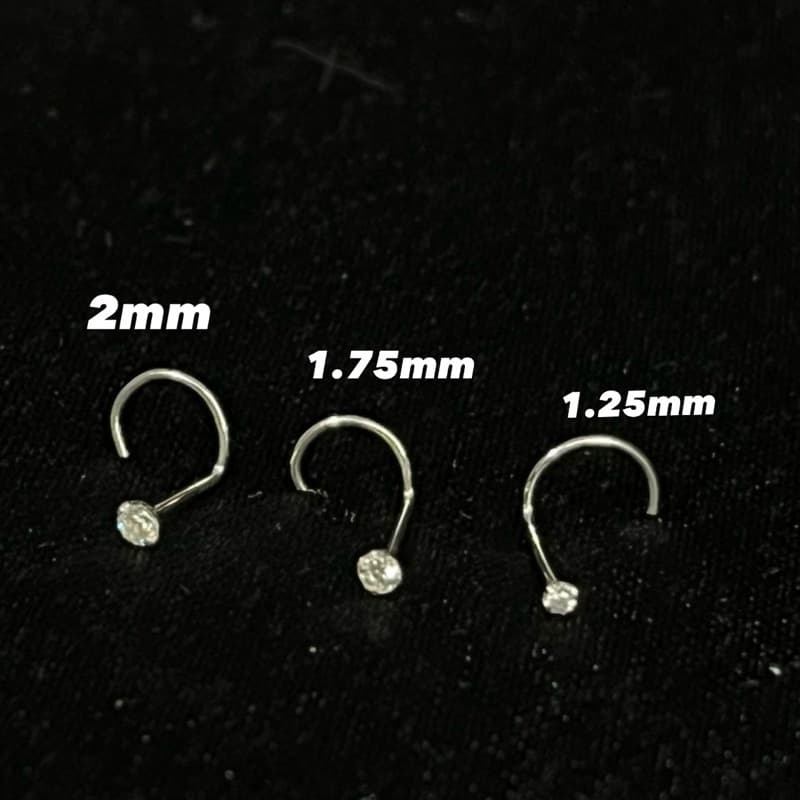 Piercing de Nariz Ponto de Luz Nostrio PRATA LEGITIMA 925