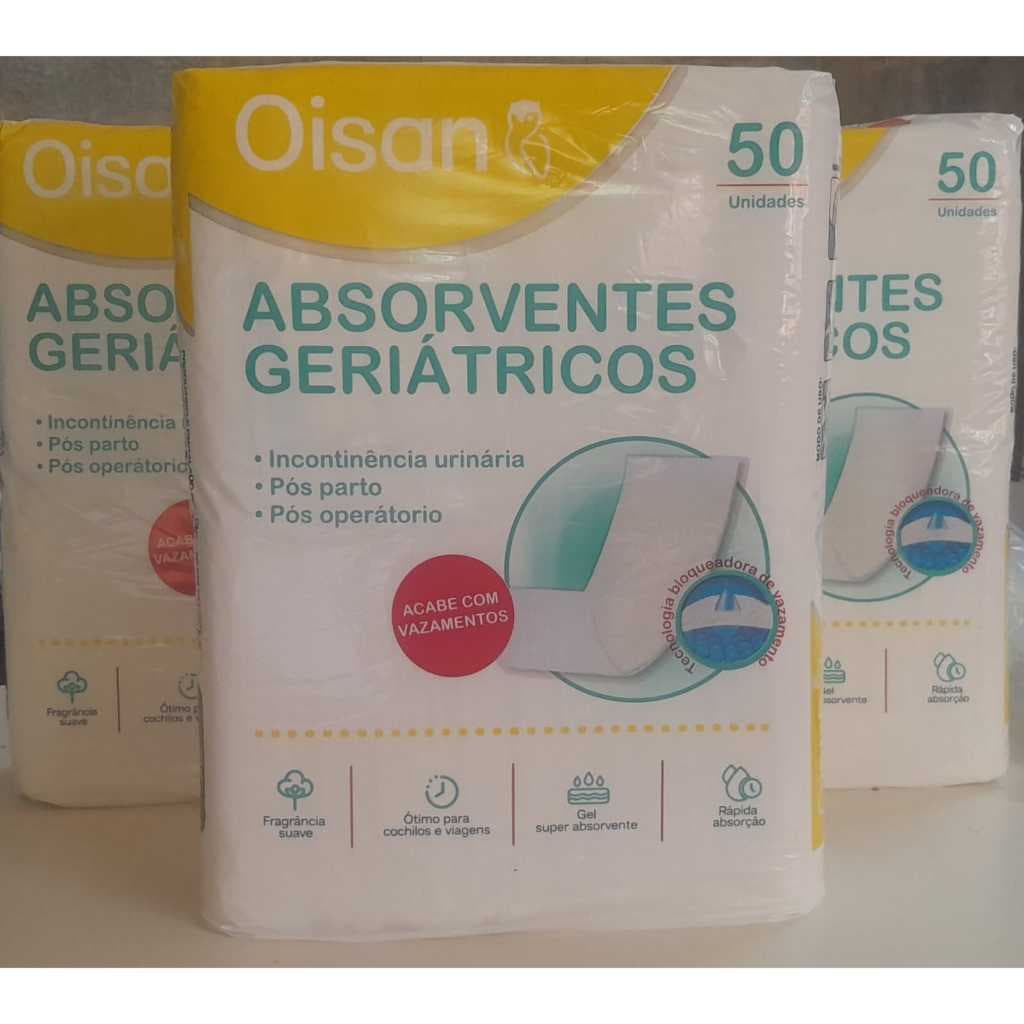 Absorvente geriatrico continencia urinaria pós parto 150 uni