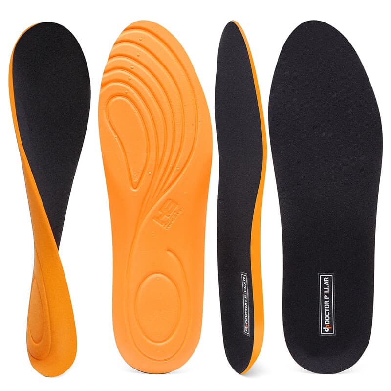 Kit 3 pares de palmilha Doctorpillar  ortopédica para tênis botas sapatos
