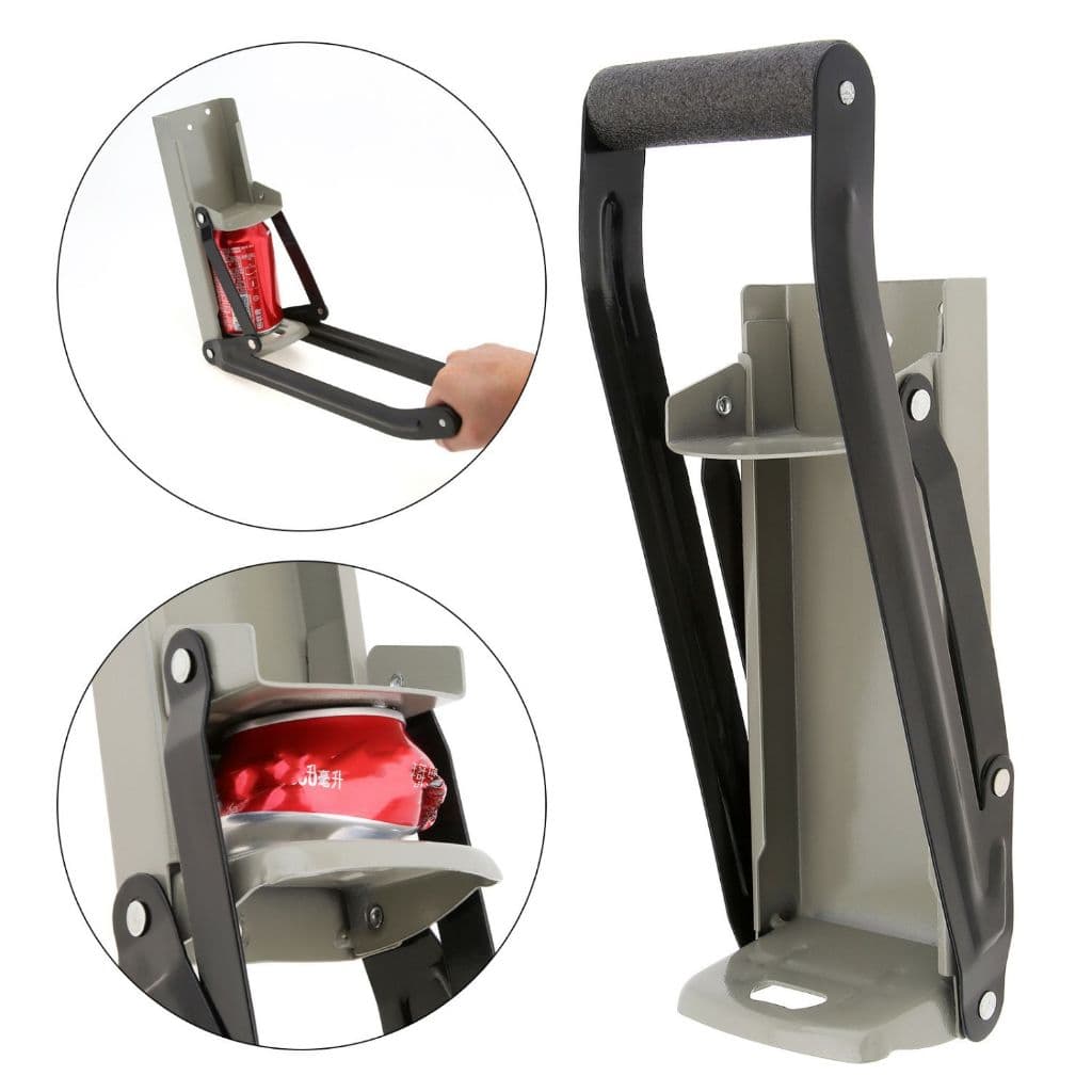 Amassador De Latinhas Latas Com Abridor De Garrafa