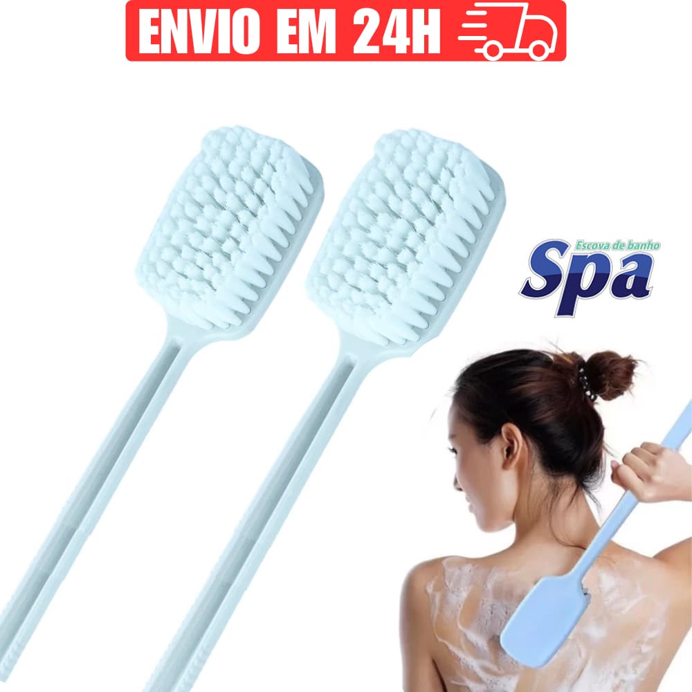Escova de Banho Massageadora Corporal para Costas Macia Cabo Longo Escovao