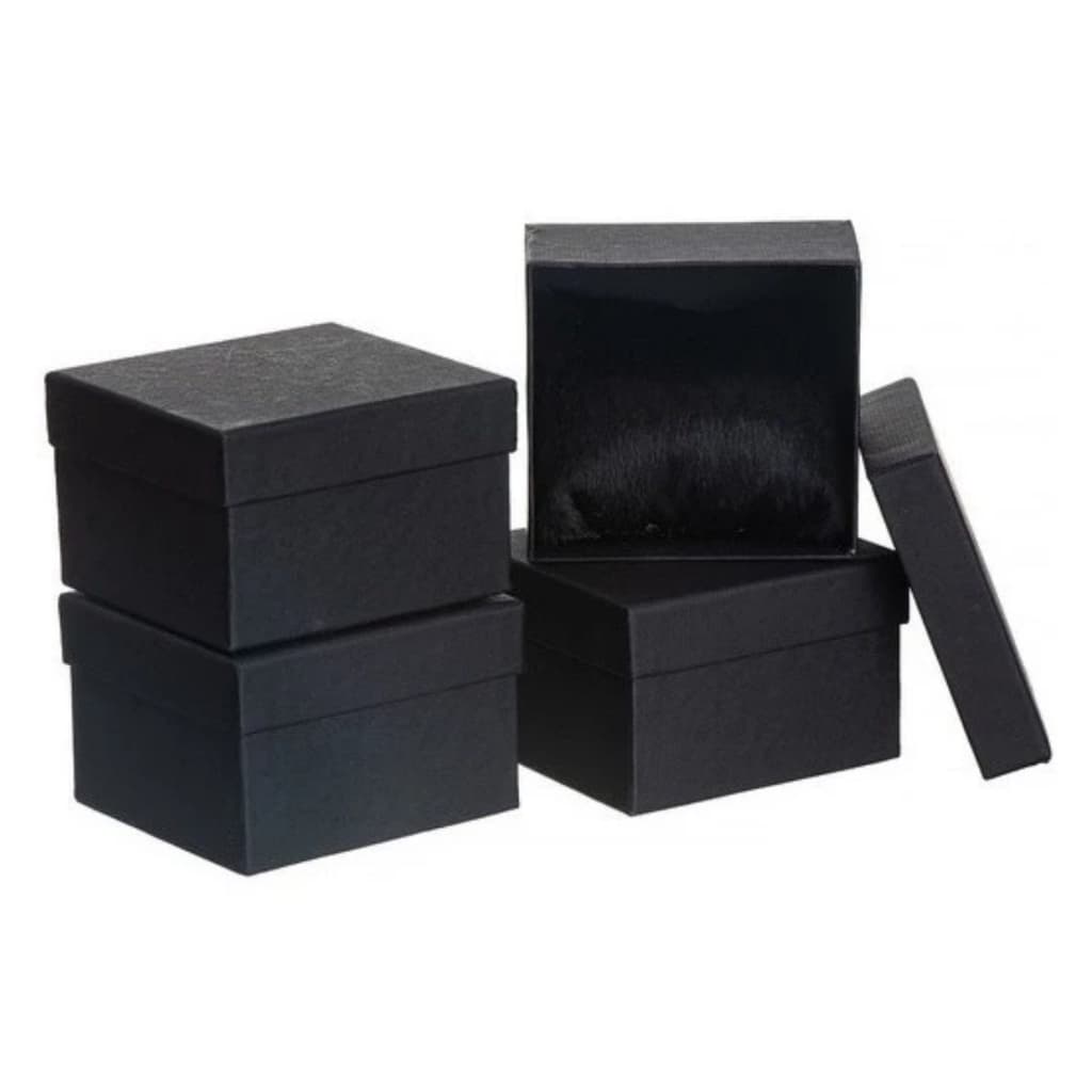 Caixinha Pra Relógio Preto C/ Almofada