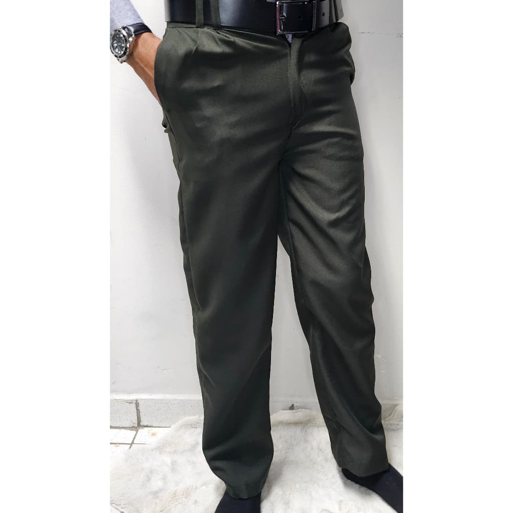 kit calça social oxfordine + carteira ou porta cartão