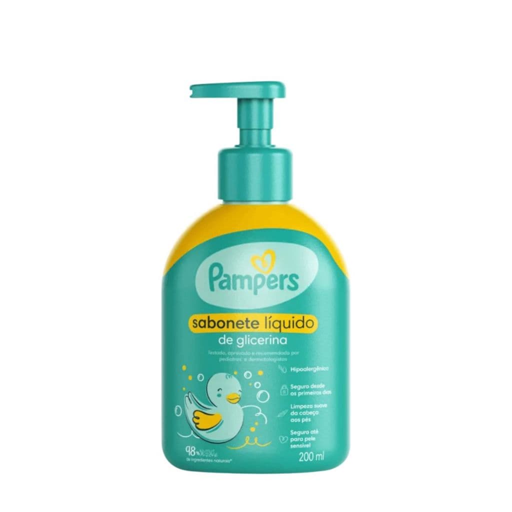 Sabonete Líquido Corporal Glicerina Pampers 200ml