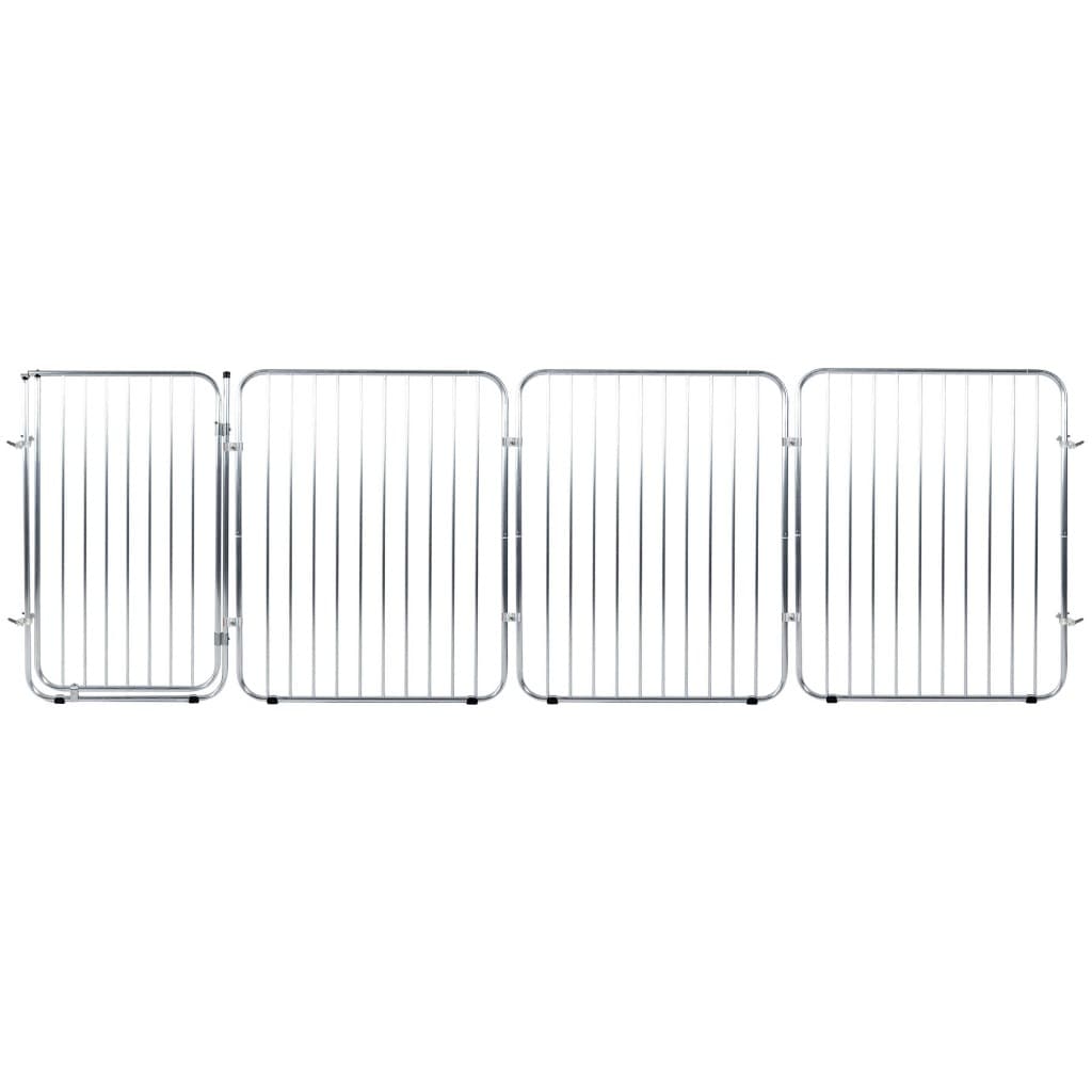 Cercadinho Pet Alto Portão Grade Alumínio 3 Mod 90x68cm Alcance máximo linear 2,63m