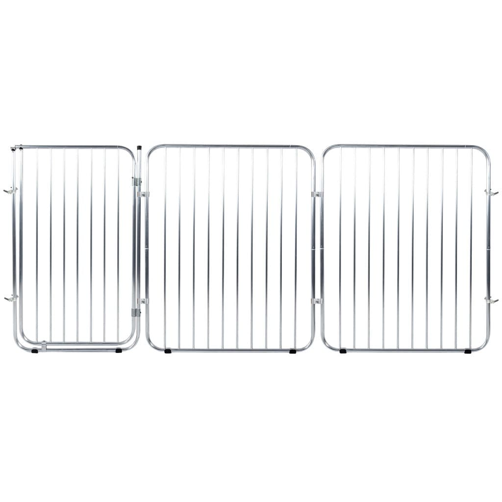Cercadinho Pet Alto Portão Grade Alumínio 2 Mod 90x68cm Alcance máximo linear 1,93m