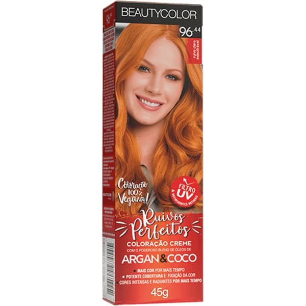 Tinta Beauty Color Profissional 96.44 RUIVO CLARO INDECIFRAVEL