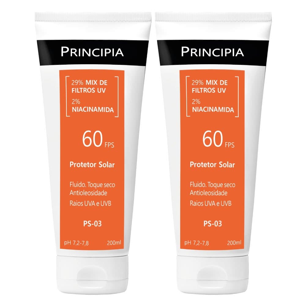 Principia Kit 2 Protetores solares corporal PS-03 FPS60