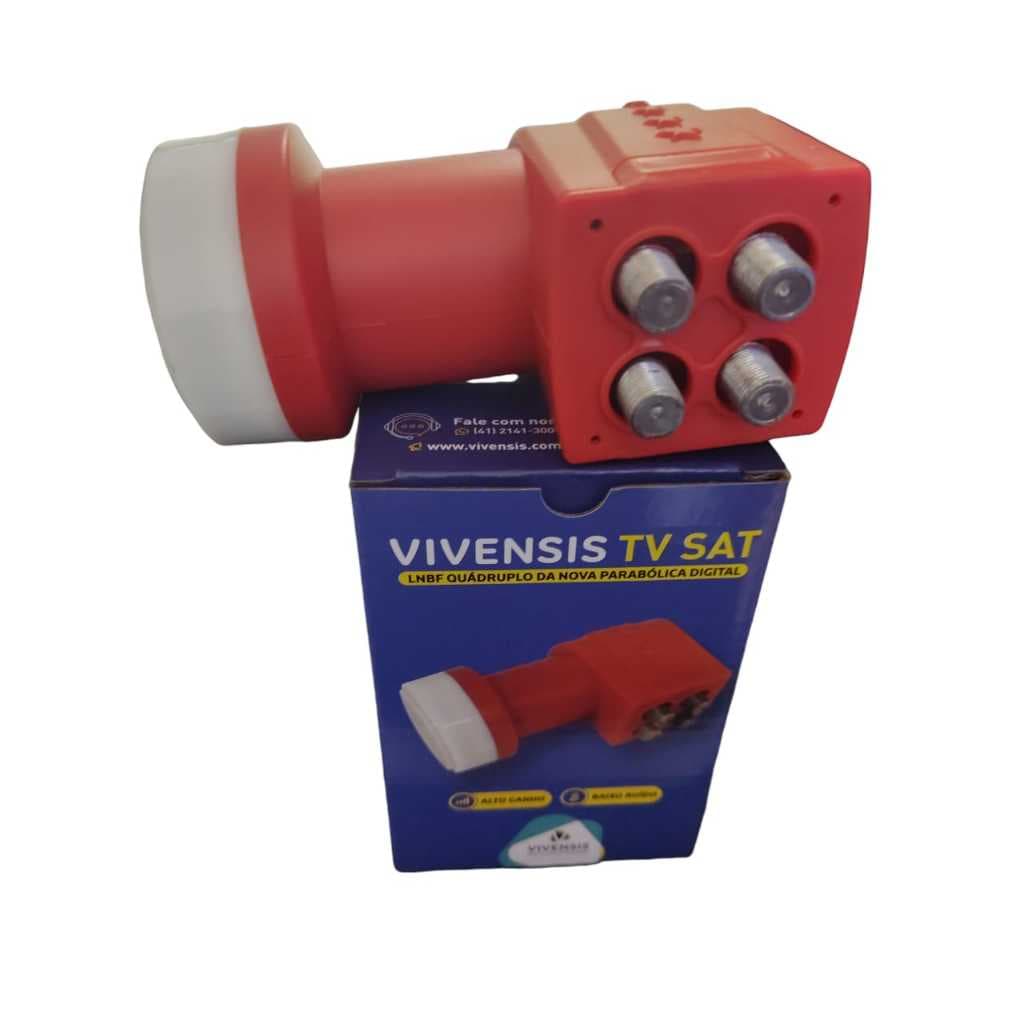 Lnb Quadruplo Full Hd Banda Ku Universal Lnbf 4 Saídas