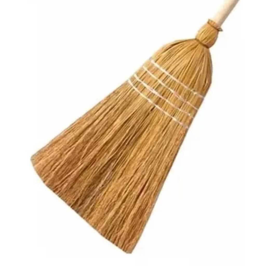 Vassoura Caipira Palha C/ Cabo - Consertomaq