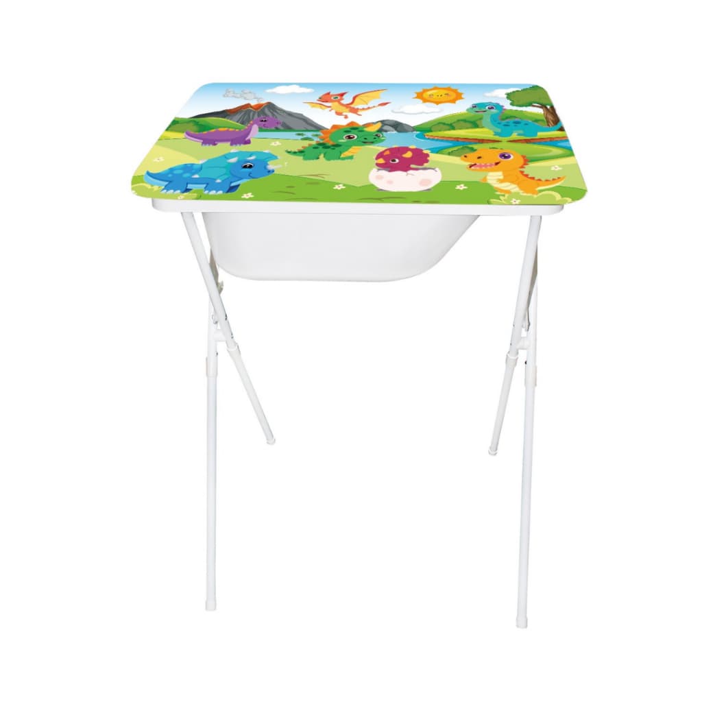 Banheira Infantil com Trocador e Suporte Dobrável 20 Litros Creative