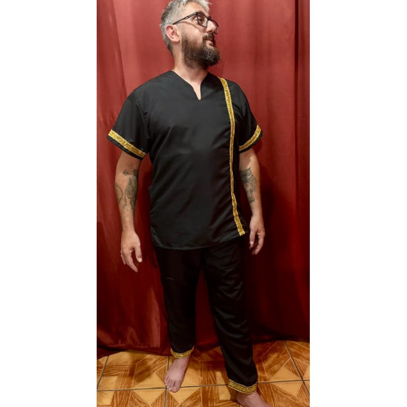 conjunto luxo exu /  unissex umbanda candomblé