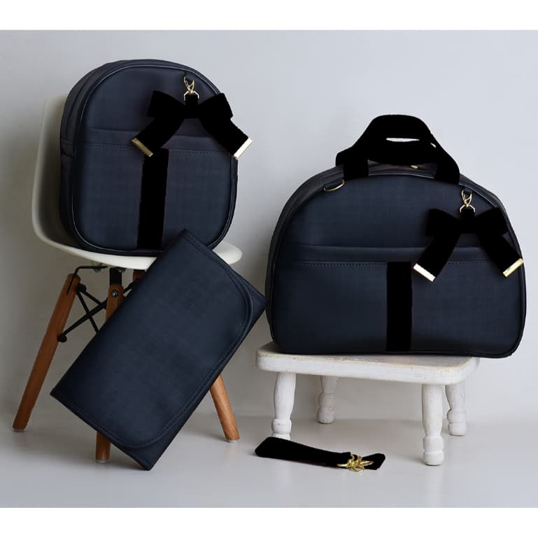 Kit Bolsa Maternidade 3 peças I Mala e Mochila Luxo I Térmica Impermeável e Trocador