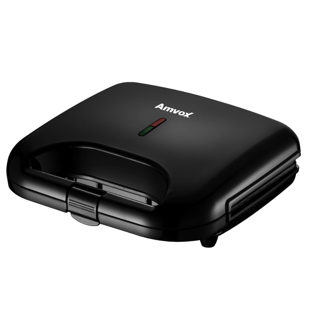Sanduicheira e grill 2 em 1 Amvox AMS 370 750w black pode ser lavada