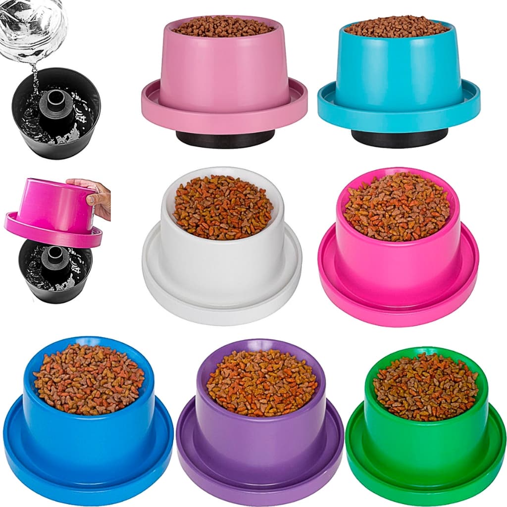 Comedouro Gatos e Cachorros Antiformiga Tigela de Ração e Agua Higiênica Tigela Elevada