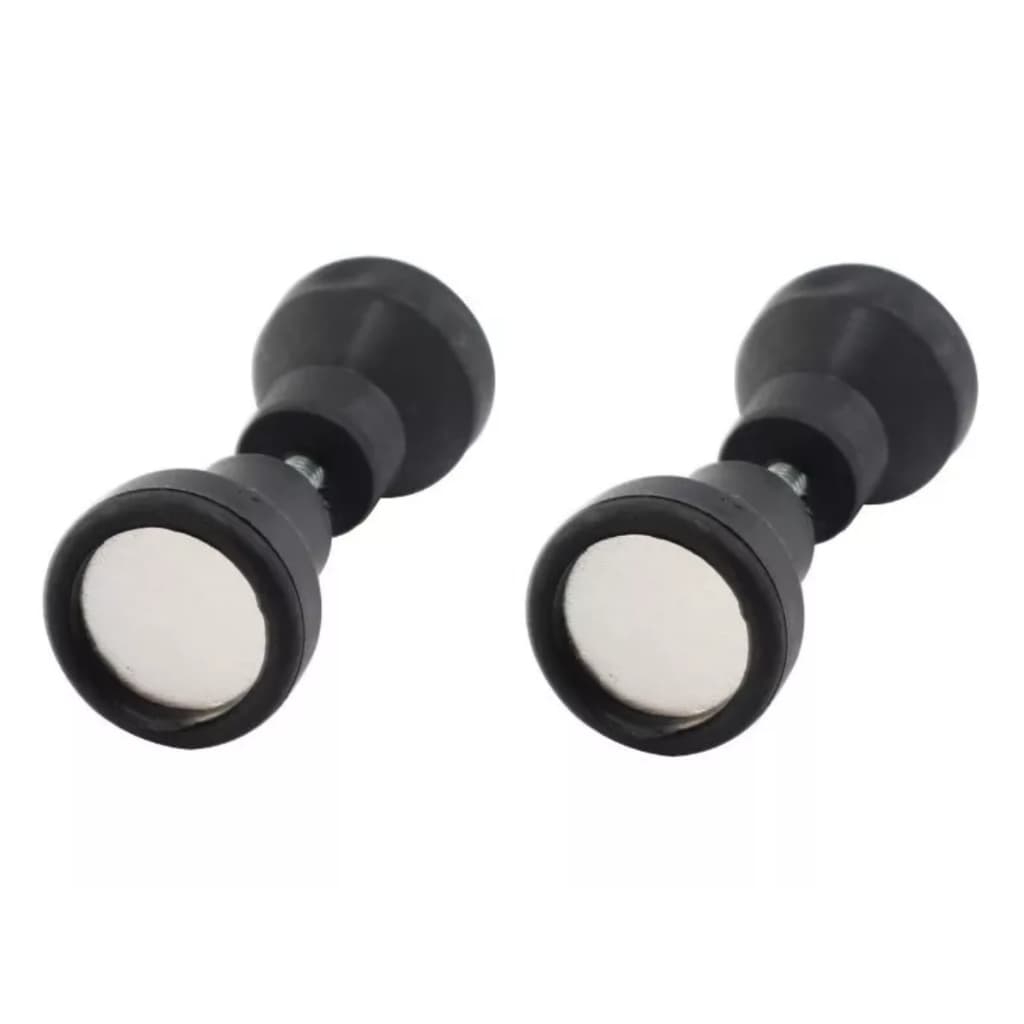 Kit 02 Puxador Duplo Box Acrílico Preto – Ideal para Portas, Abrigo de Pia e Banheiro