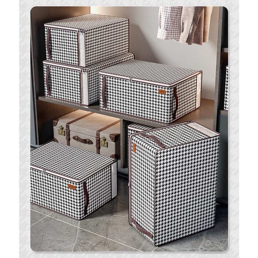 Caixa Organizadora Flexível Closet Roupa Cobertor Casacos Armário