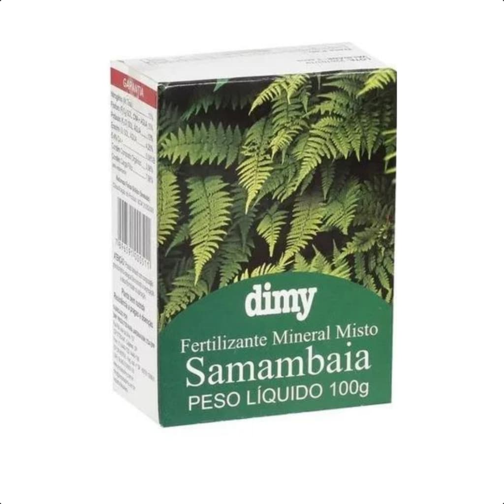 Produto ADUBO FERTILIZANTE DIMY SAMAMBAIA 100G NUTRIÇÃO COLORAÇÃO CRESCIMENTO