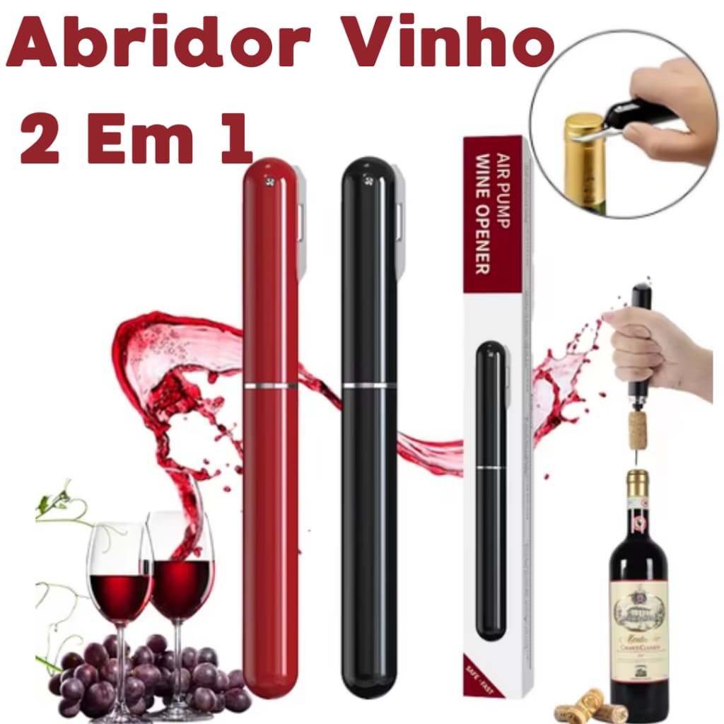 Bomba De Ar De Segurança Abridor De Garrafas De Vinho Com Cortador De Folhas Saca-Rolhas Pino De Aço Inoxidável Pressão