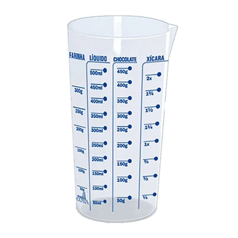Copo Medidor/dosador Plástico 500 ml (Injetemp)