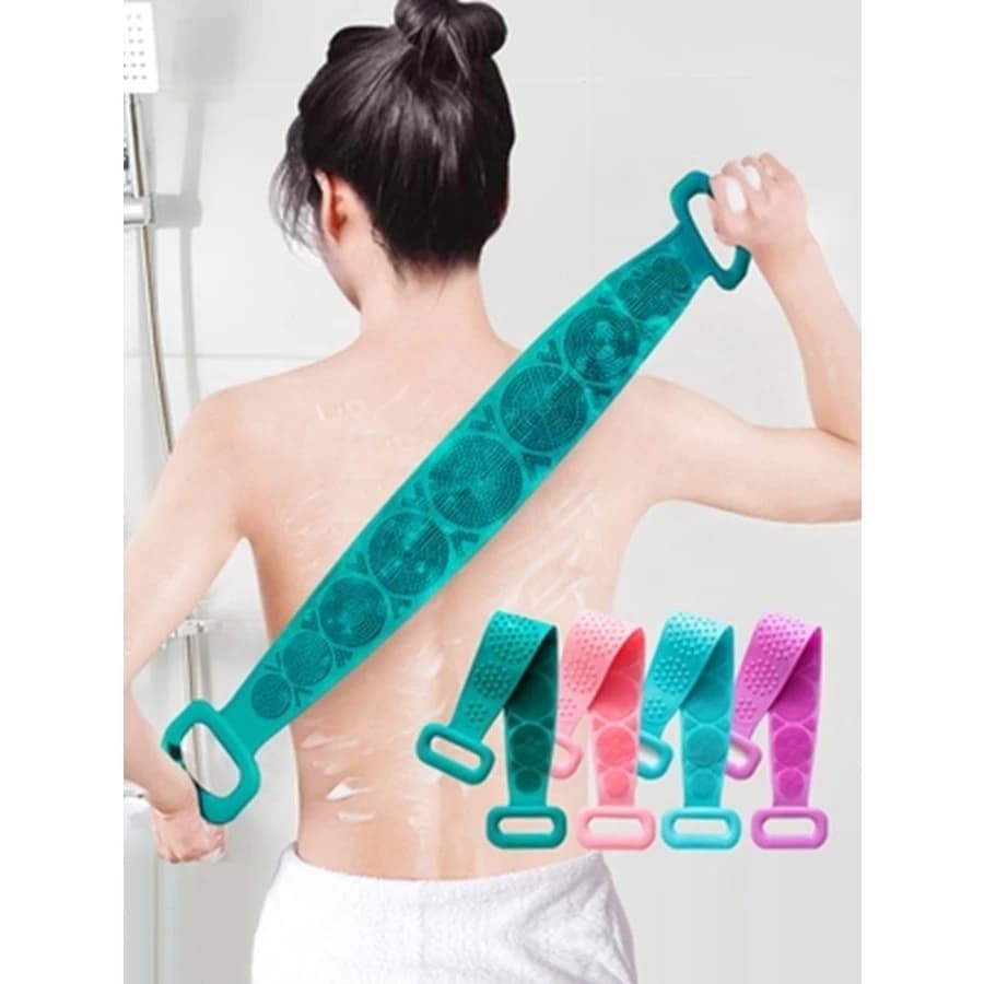 Massagem com esponja de silicone com escova, ducha, back wash, bucha, esfoliação, corpo inteiro PRONTA ENTREGA-Promoção