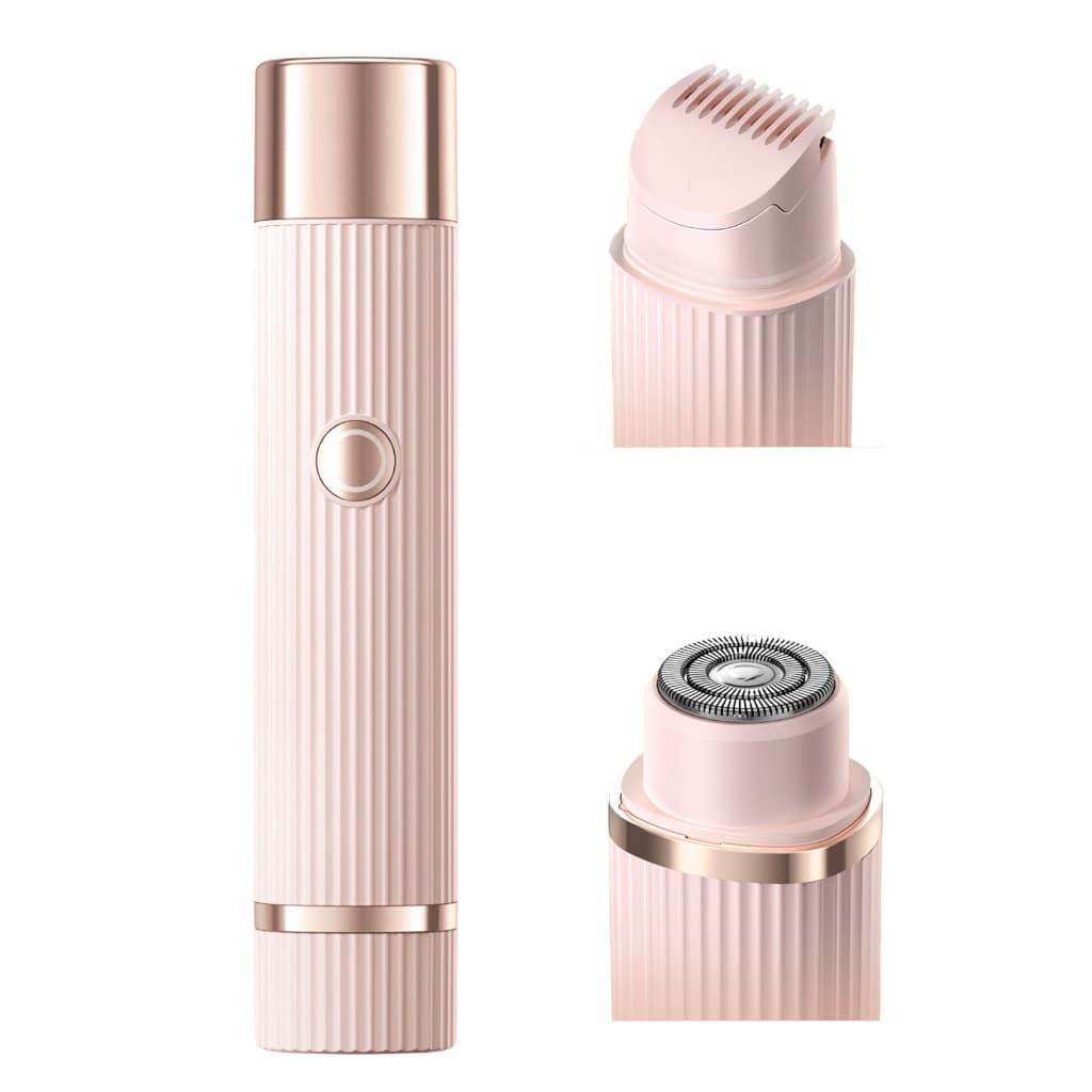 Depilador Eletrico Feminino Recarregável Aparador De Pelos Navalha Dupla Nao Machuca