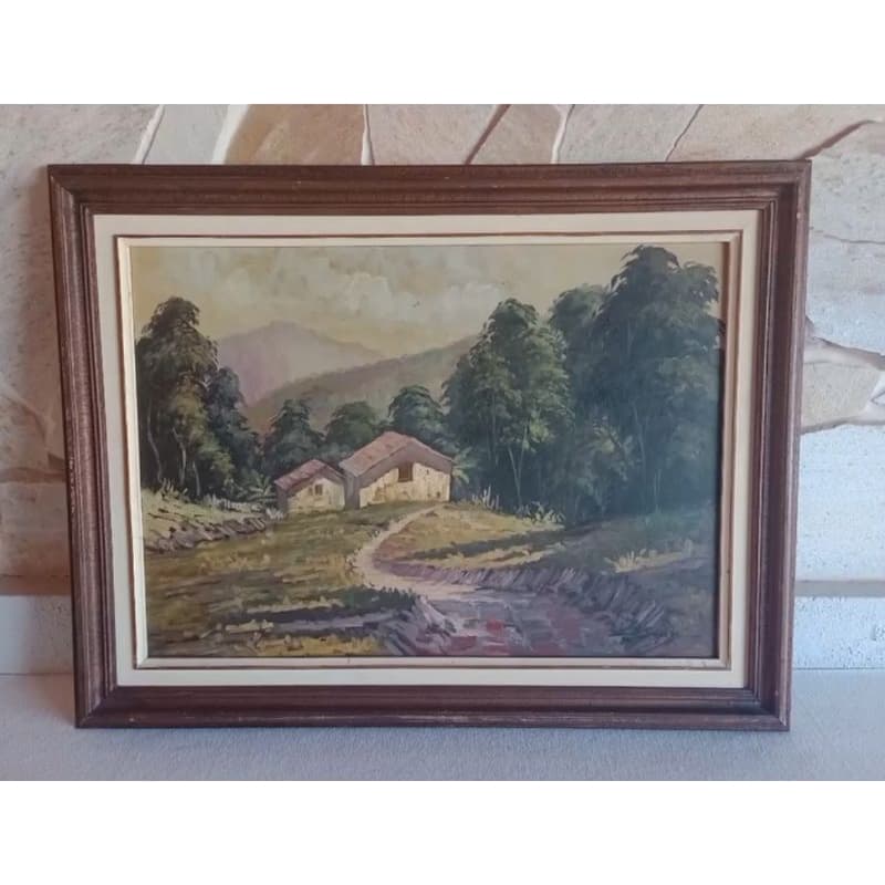 Pintura Osmar dos Santos Soares Oleo Sobre Eucatex  88cm X 68cm