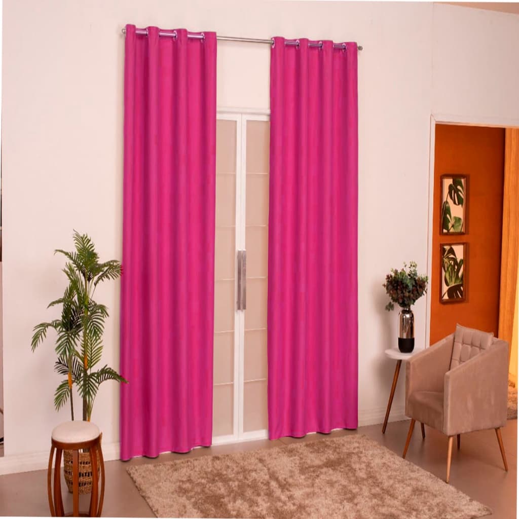 Cortina quarto sala Antonella 2,00 x 2,35 Pink