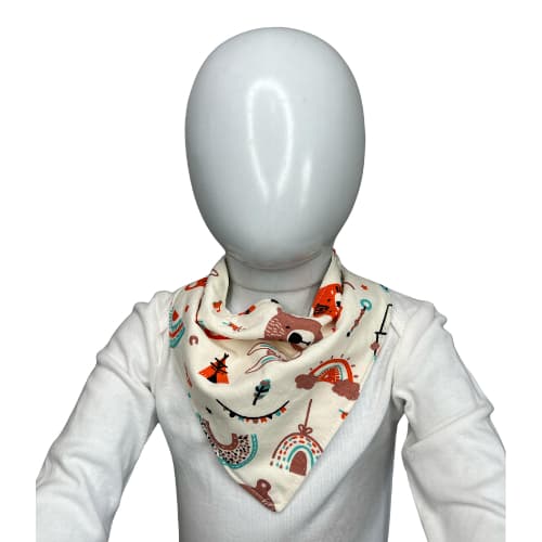 Kit com 5 Babadores em malha 100% algodão com duas regulagens- Menina e menino