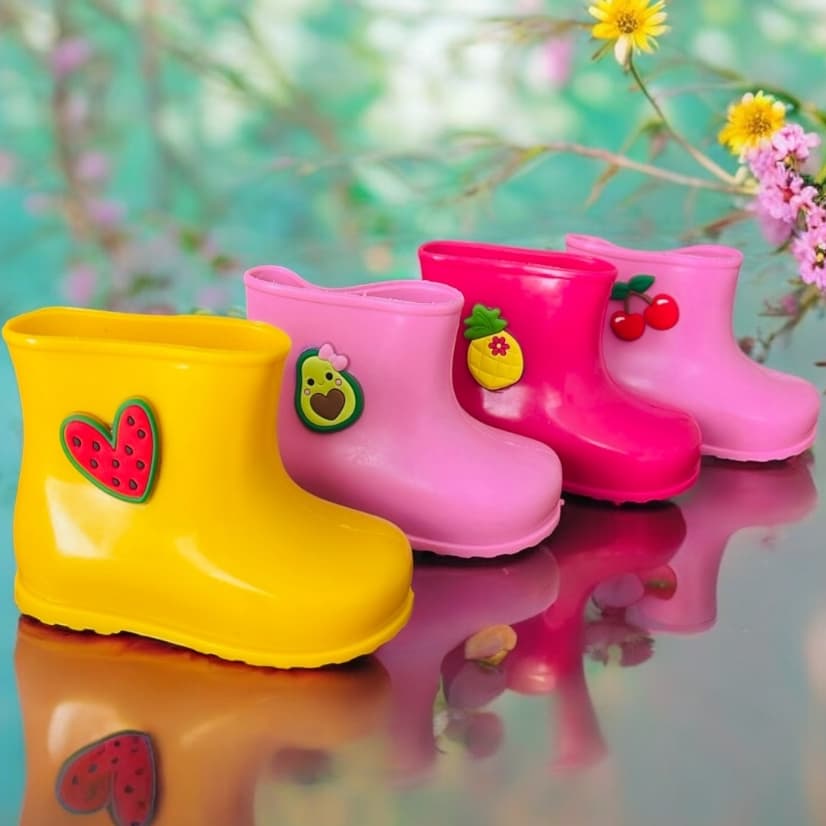 Galocha Infantil Menina Feminina Bota Criança Leve Confortável ref.11